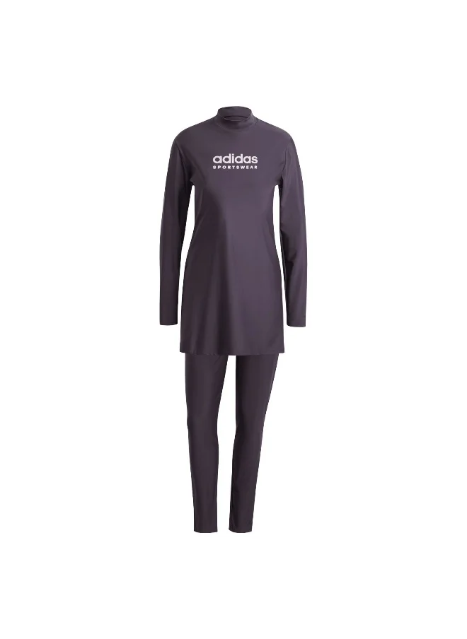 Adidas Fcw Ls Set Purple Swim Suits 26"