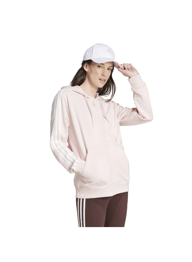 adidas بلوزة تدريب وردية W 3S Ft Fz R Hd 2XSS