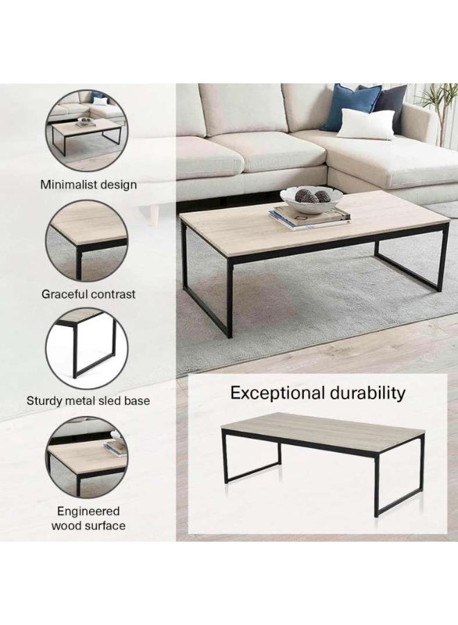 Pan Home KINZON COFFEE TABLE - NATURAL BLACK - Image 4