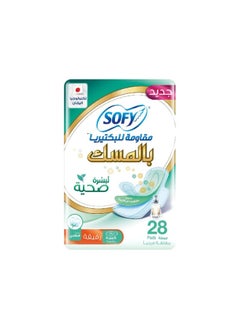 Sofy Sofy - Sanitary Napkins with Wings Antibacterial Musk - Large - 28 Pads  - Image 1