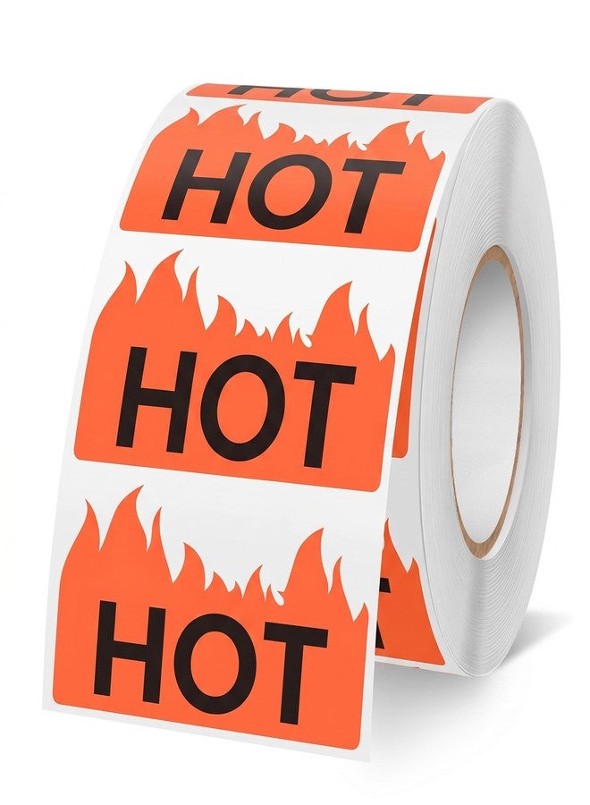 YIKIADA 600 PCS Hot Stickers 2 × 1.2 Inches Flame Shape Labels Vinyl - Image 1