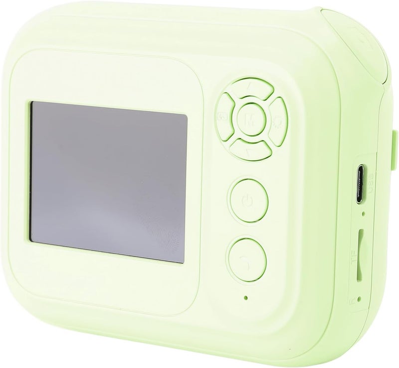Zunate Instant Print Camera 48MP 1080P HD, 6X Zoom Portable Photo Printer with Built in Games MP3, 2.4 inch Screen for Kids Travel Birthday Party (Green) - Image 1
