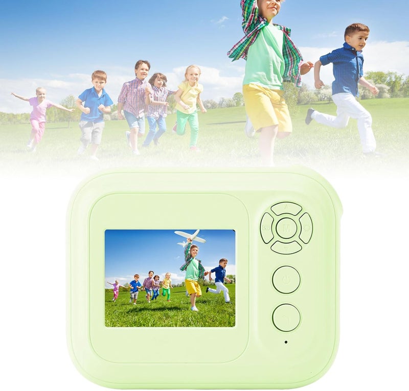 Zunate Instant Print Camera 48MP 1080P HD, 6X Zoom Portable Photo Printer with Built in Games MP3, 2.4 inch Screen for Kids Travel Birthday Party (Green) - Image 2