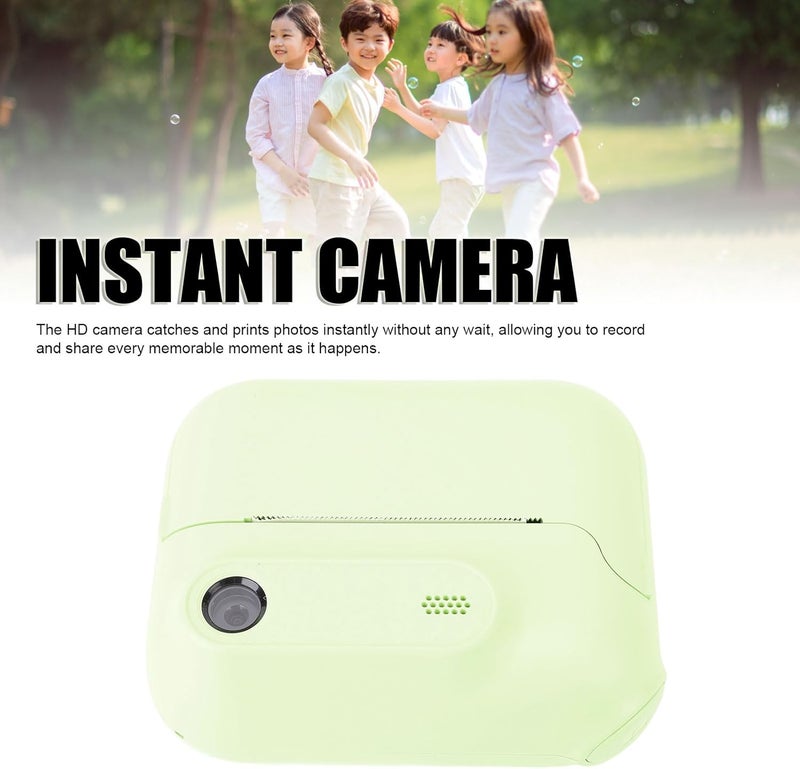 Zunate Instant Print Camera 48MP 1080P HD, 6X Zoom Portable Photo Printer with Built in Games MP3, 2.4 inch Screen for Kids Travel Birthday Party (Green) - Image 4