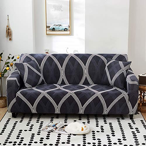 HOOBUY Printed Sofa Cover Stretch Couch Covers Patterned Sofas Seater Slipcovers for 4 Cushion Couch SetJL 4 SeaterLarge 3 Seater