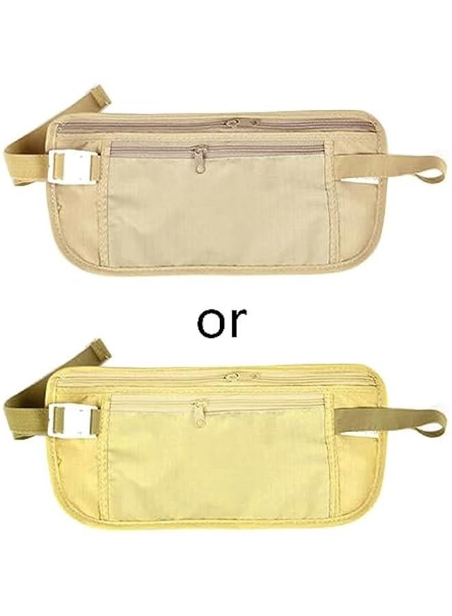 Generic Invisible Travel Waist Pack Waist Pouch For Passport Money Belt Bag Hidden Security Wallets Casual Bag For Men Women Small Travel Wallets With Strap For Men Women Cash Hidden Money Pouch  - Image 2