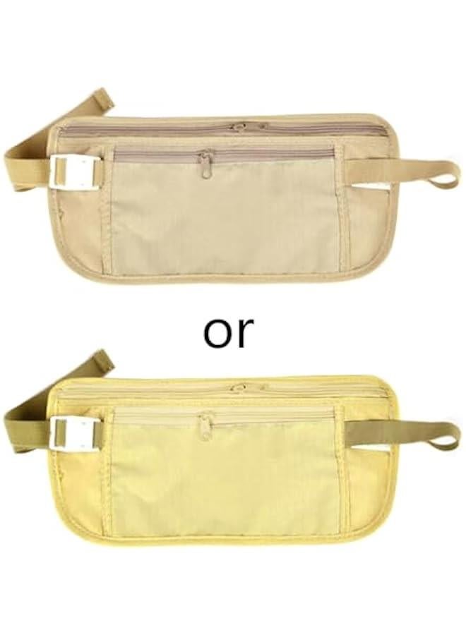 Generic Invisible Travel Waist Pack Waist Pouch For Passport Money Belt Bag Hidden Security Wallets Casual Bag For Men Women Small Travel Wallets With Strap For Men Women Cash Hidden Money Pouch  - Image 3