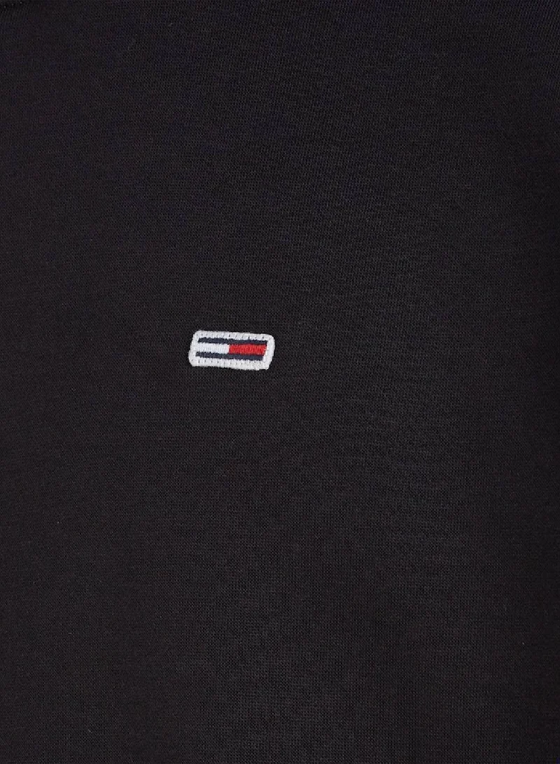 تومي جينز هودي مزين بشعار العلم