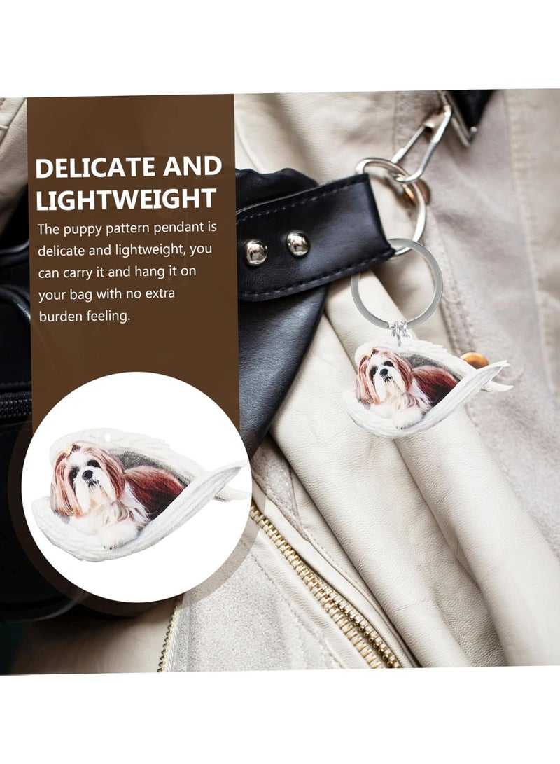 GGOOT 4pcs puppy pendant dog keychain car gadgets keychains for car keys memorial gifts keychain remembrance ornament dog pattern pendants dog key charm delicate decorative bag love dogs - Image 2