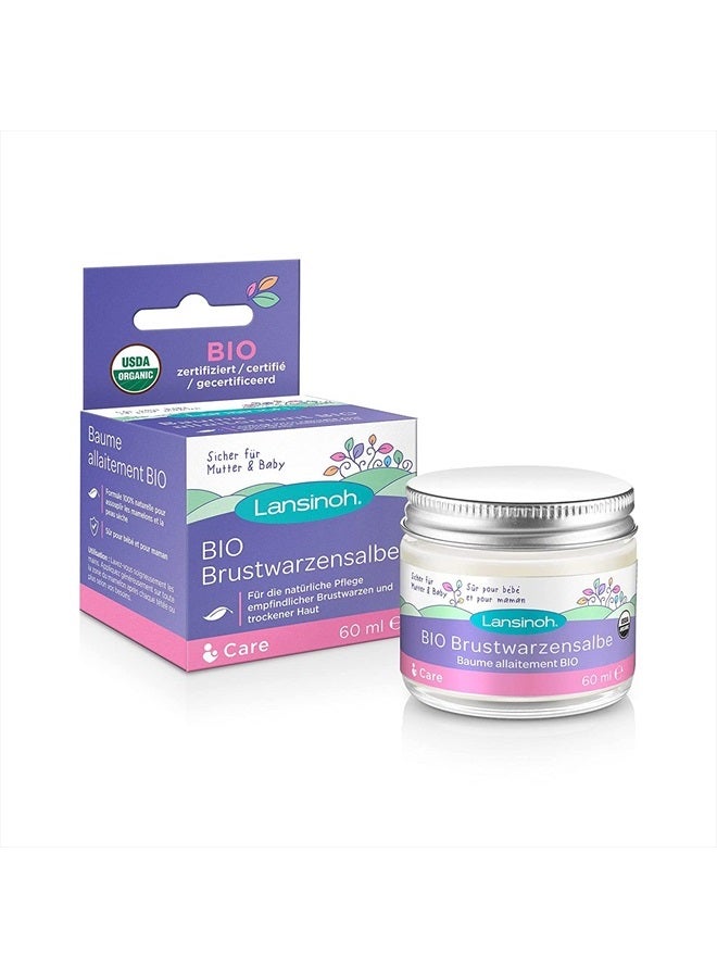 Lansinoh Laboratories Inc. UK Organic Nipple Balm 60ml Natural Breastfeeding Cream - Image 2