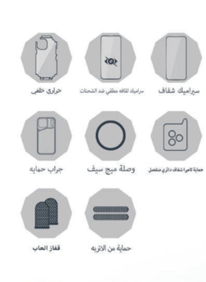 اس-توب غطاء حماية عسكري 8 في 1 من S-TOP – متوافق مع آيفون 17 إير - Image 2