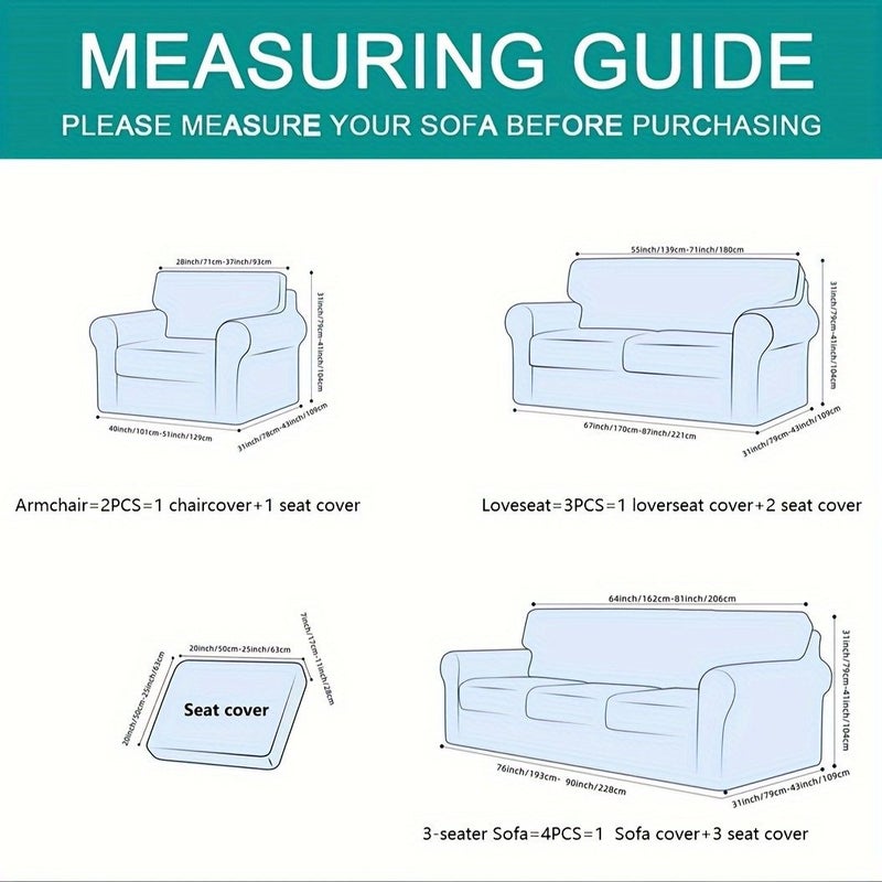 Light Grey Velvet Sofa Slipcover Non Slip 2 Seater Couch Cover Universal Protector - Image 3