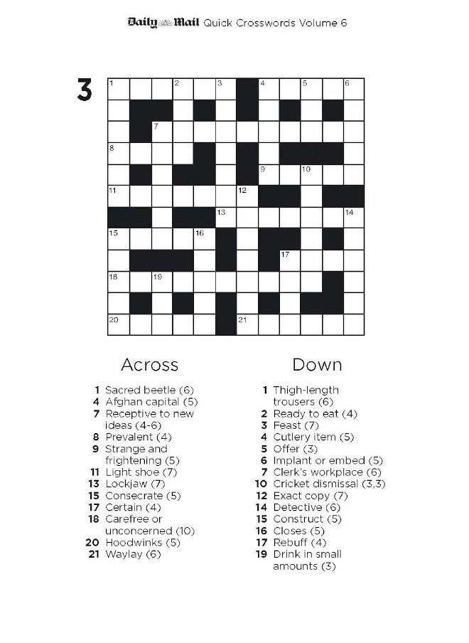 Daily Mail Quick Crosswords Volume 6: 200 new puzzles from the Daily Mail