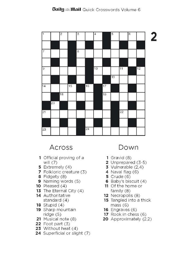 Daily Mail Quick Crosswords Volume 6: 200 new puzzles from the Daily Mail