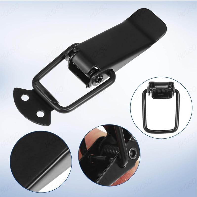 DASHDYNAMO Quick Release Car Bumper Security Hook Lock Clips Kit – Universal Fasteners for Bumpers Fenders Trunk and Hatch Lids – Compatible with All Cars (4 Pieces) - Image 3