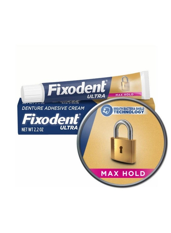 Fixodent Ultra Max Hold Denture Adhesive, 2.2 oz, (Packaging may vary) - Image 1