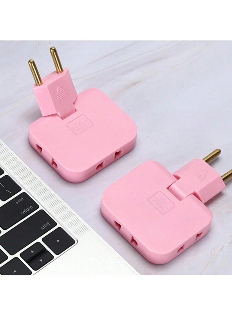 Generic - Triple Socket Plug Adapter, Adjustable Power Strip Organizer, Single Piece multicolour - Image 1