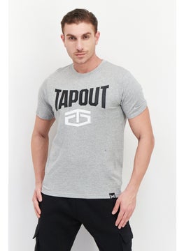 Men Crew Neck Short Sleeve Brand Logo T-Shirt, Light Grey - pzsku/Z28B5859511BB46266A7DZ/45/_/1726109114/1ddbc055-4662-4e93-bea7-94b8f0fb65e4