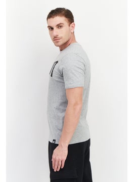 Men Crew Neck Short Sleeve Brand Logo T-Shirt, Light Grey - pzsku/Z28B5859511BB46266A7DZ/45/_/1729779430/ce19f1f5-2563-47d9-852f-fd22aa6d17fc