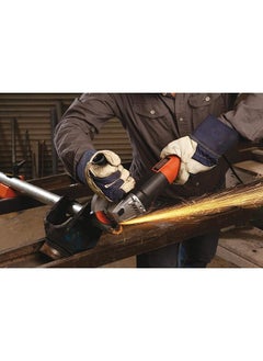 BLACK+DECKER Small Angle Grinder 820W 115Mm Tool Free Guard Adjustment 3 Position Side Handle Metal Gearbox For Metal Grinding And Cutting Compact Design Easy Storage Orange Black G720P B5  - Image 2