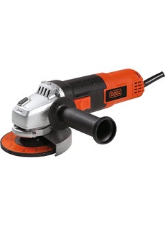 BLACK+DECKER Small Angle Grinder 820W 115Mm Tool Free Guard Adjustment 3 Position Side Handle Metal Gearbox For Metal Grinding And Cutting Compact Design Easy Storage Orange Black G720P B5  - Image 1