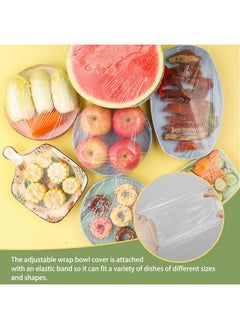 OJYUDD 400 Pcs Fresh Keeping Bags,Plastic Food Storage Covers,Elastic Sealing Bowl Lids,Adjustable Wrap Bowl Covers for Family Kitchen Outdoor Picnic  - Image 4