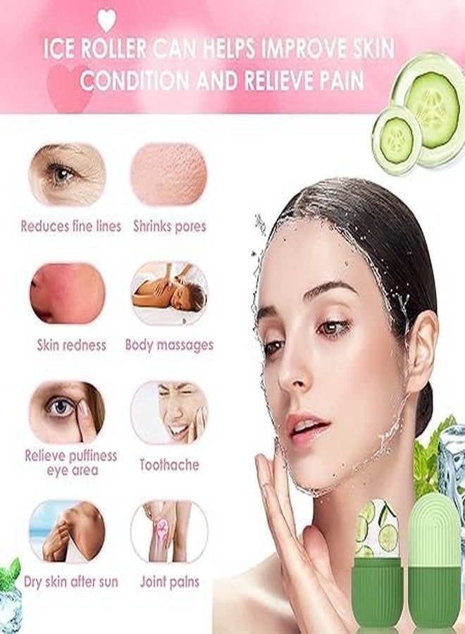 ANTORI Ice Roller For Face Women skin glowing facial massage leakproof roller Pack of 1 (multi color) - Image 2