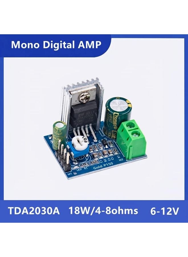 2pcs TDA2030 Single Channel Digital Amplifier Board 18W Mini Audio DIY Speaker - Image 2