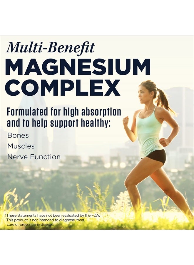 KAL Triple Source Magnesium Complex, Magnesium Citrate, Magnesium Malate, Magnesium Oxide, Sustained Release, Bone, Muscle, Nerve Support, Vegan, Gluten Free, 60-Day Guarantee, 100 Servings, 100 Tabs - Image 3