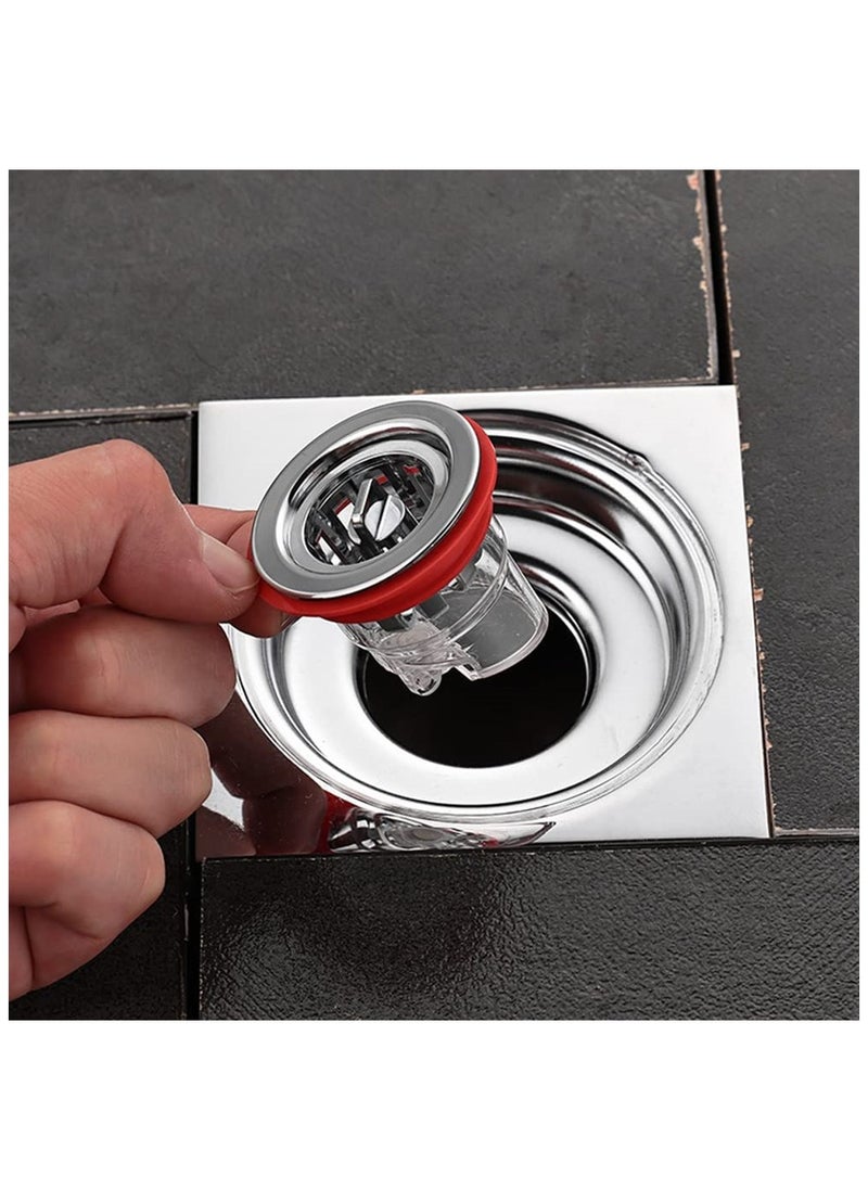 KASTWAVE - Shower Bathroom Kitchen Floor Drain Anti-backflow one-Way Drain Valve Under The Water Pipe core Magnetic Drain Plug Oversized (1.3-1.7 inch Hole) - Image 1