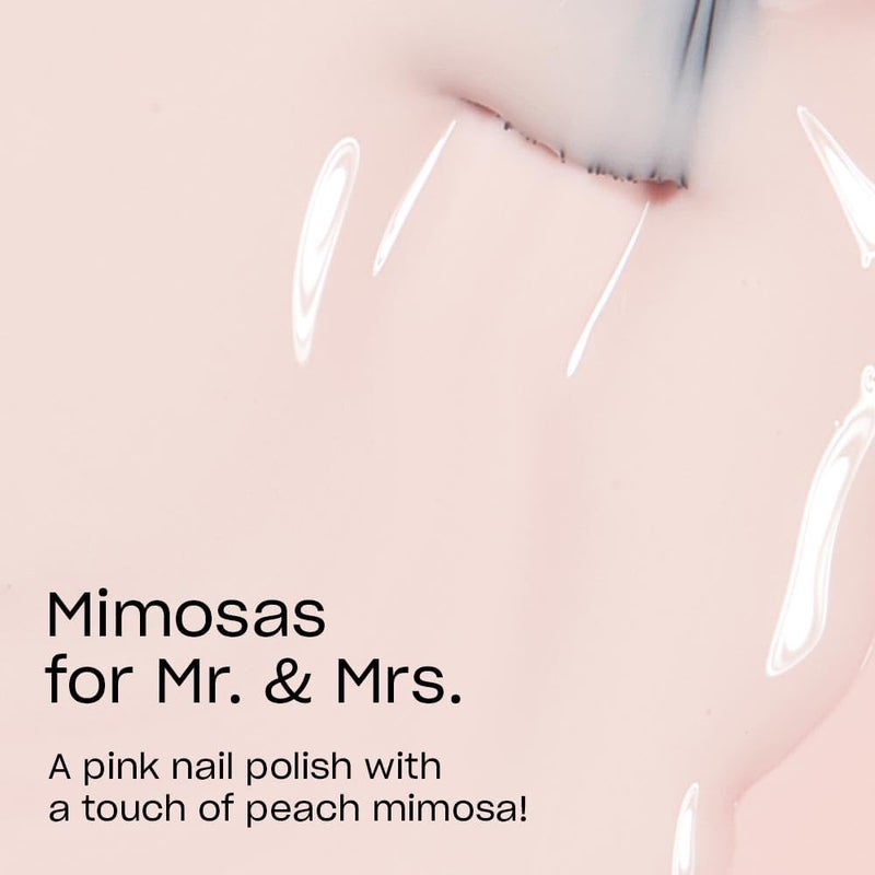 OPI Nail Lacquer Mimosas for Mr. & Mrs. | Sheer Soft Pink CrÃ¨me Chip Resistant Nail Polish | Fast Drying, Streak Free - Image 2