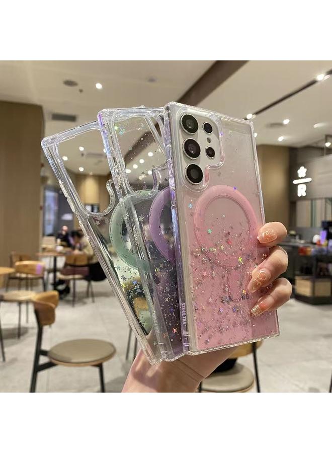 اس-توب جراب لهاتف Samsung Galaxy S23+ 5G Magsafe Glitter TPU جراب واقٍ للهاتف - Image 3