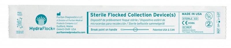 Puritan Medical HydraFlock 6" Sterile Large Flock Swab w/80mm Breakpoint Polystyrene Handle - 25-3406-H - Box of 50 - Image 4
