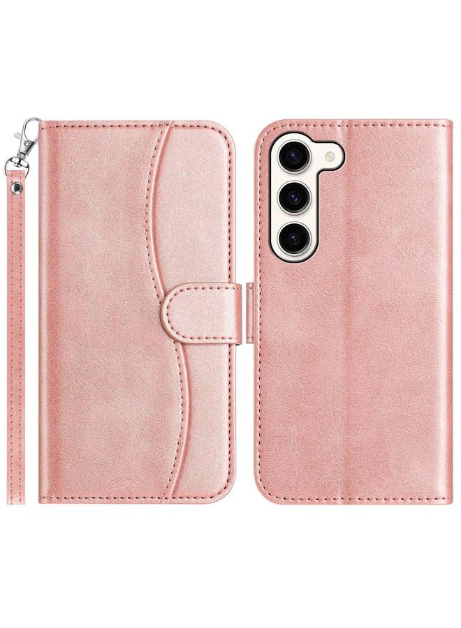 اس-توب جراب لهاتف Samsung Galaxy S23+ 5G، جراب جلدي مزدوج الطي على شكل حرف S - Image 1