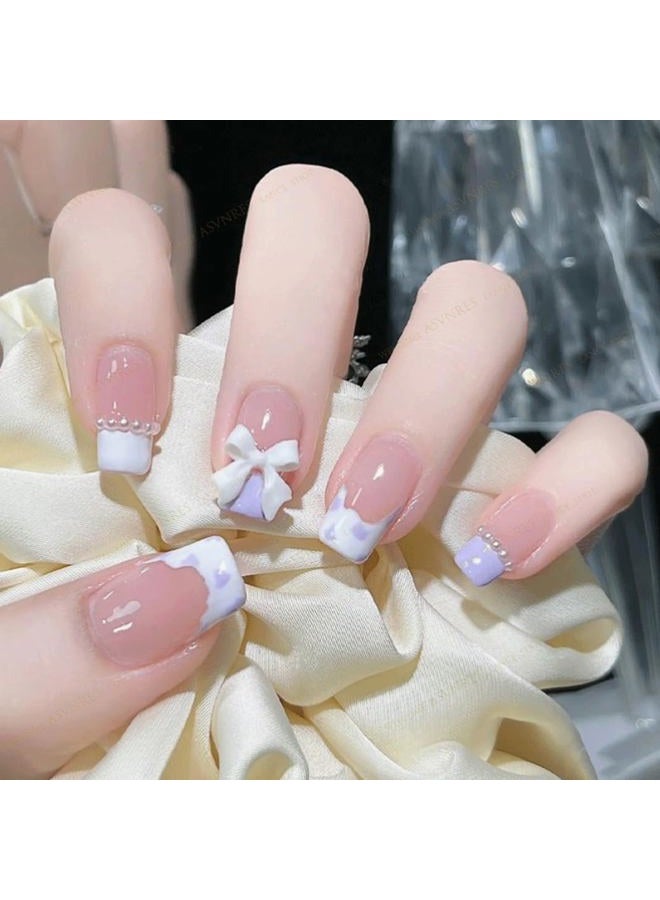 Asvnres 100Pcs 3D Bow Nail Art Decorations, Colorful Bowknot Accessories Bows Charms For Acrylic Resin Flatback Design - Image 2