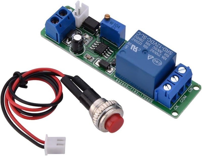 klarako DC 12V Timer Module,Adjustable Timer Delay Turn Off Module Timing Relay Time Switch 1~10sec for Timer Operating Equipment Robots - Image 1