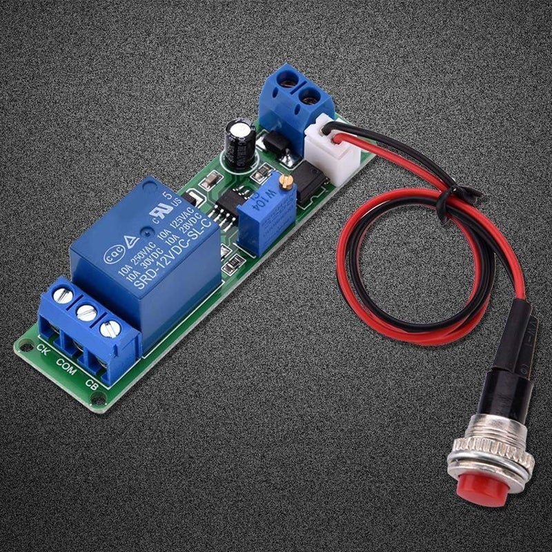 klarako DC 12V Timer Module,Adjustable Timer Delay Turn Off Module Timing Relay Time Switch 1~10sec for Timer Operating Equipment Robots - Image 3