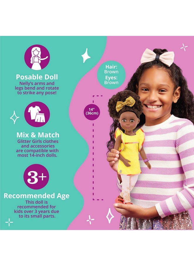 Glitter Girls - Nelly 14Inch Poseable Fashion Doll Dolls For Girls Age 3 & Upyellow - Image 1