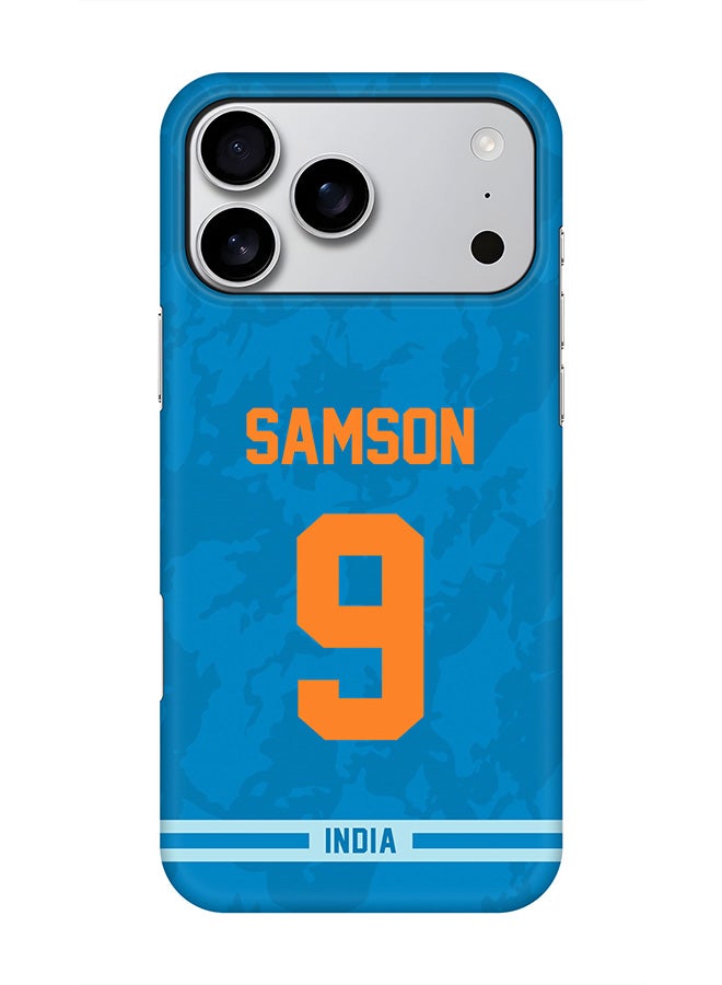 Stylizedd For iPhone 17 Pro Max,Case, [Compatible with MagSafe] Magnetic cover Slim fit Protection Matte, - India Sanju Samson, Jersey No 9