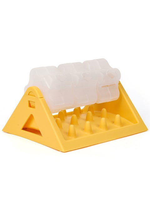 Three Rollers Rotating Leaking Food Toy for  Cats and Dogs Slow Feeding Training and Puzzle Training