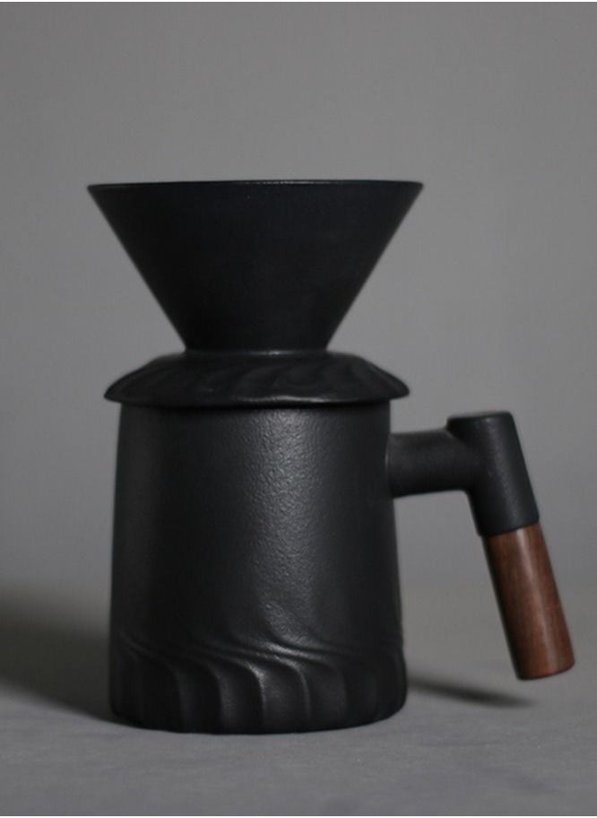 MIXDE Pour Over Coffee Maker Set, Ceramic Pour over Coffee Dripper and Decanter, V60 Coffee Filter Drip Brewer and Coffee Pot  - Image 1