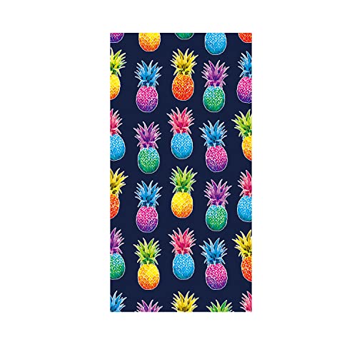 Oversized Pineapple Beach Towel for Kids Girls Women Colorful Thin Lightweight Quick Dry Sand Free Towel 30X60 Inch Soft Lightweight Pool Swim Shower Bath Towel Navy Beach Blanket Pineapple Gifts
