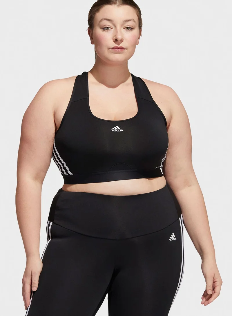 Adidas 3 Stripe Power Logo Bra