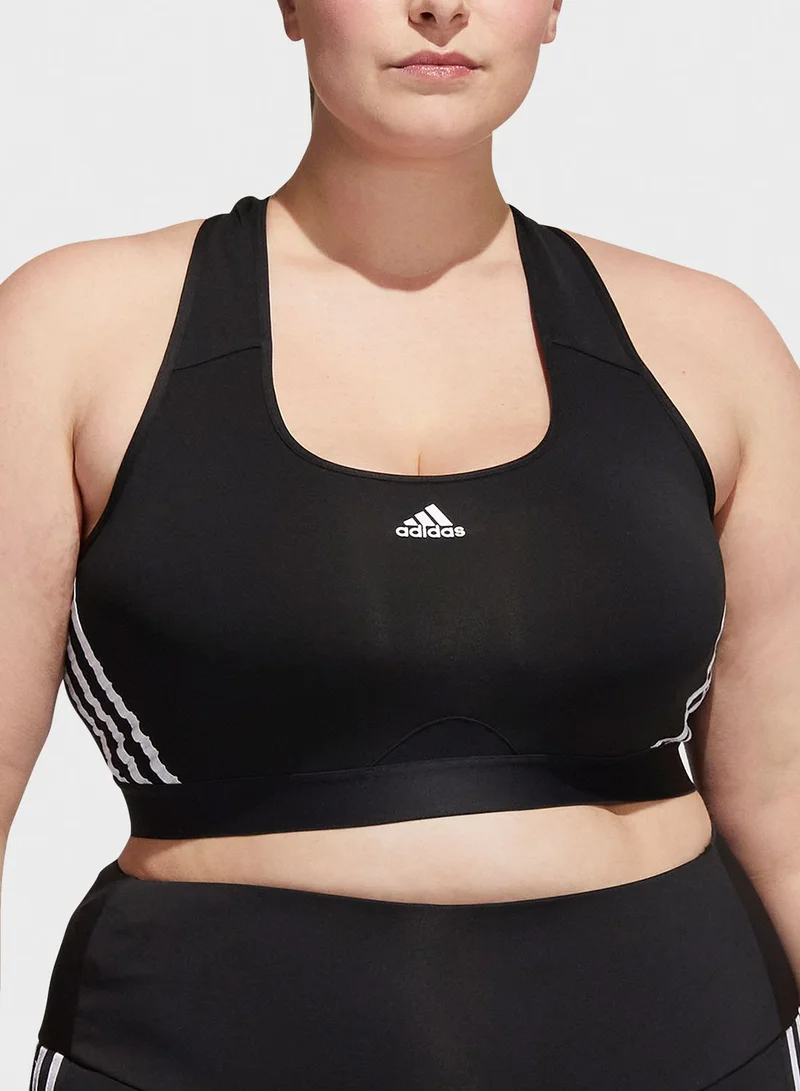 Adidas 3 Stripe Power Logo Bra