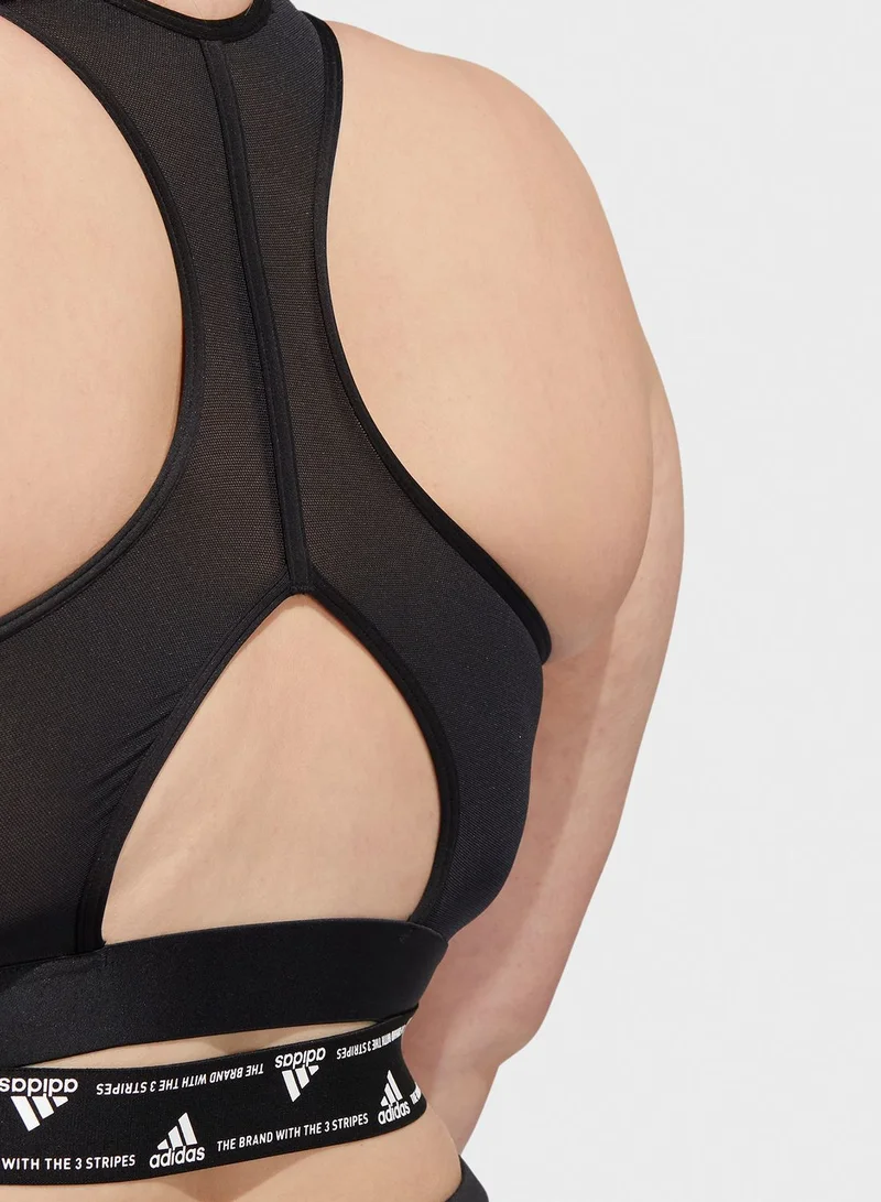 Adidas 3 Stripe Power Logo Bra