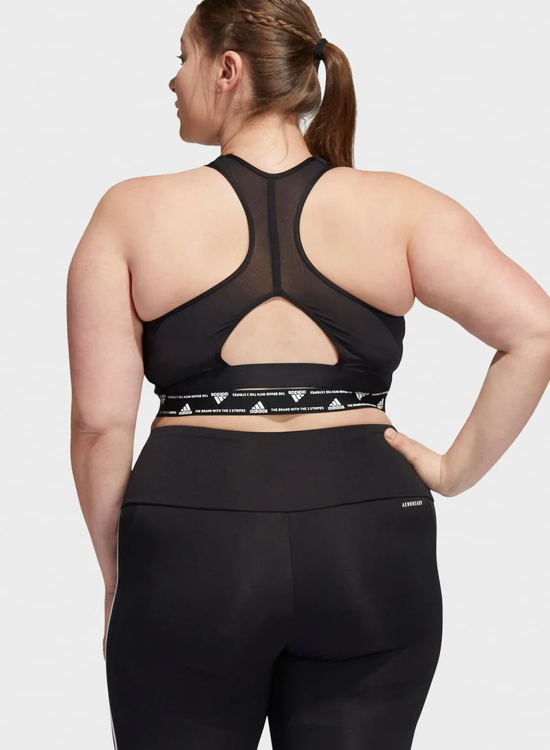 Adidas 3 Stripe Power Logo Bra