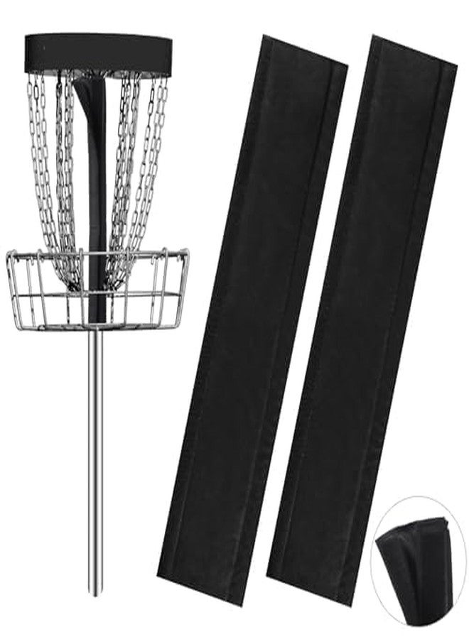 Arrowbash 2 Pcs Disc Golf Basket Silencer Disc Sports Sound Proof Basket Quieter Portable Golf Accessories Targeting Stripes for Putting Practice Target Game - Image 2