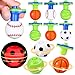SCIONE 12Pcs LED Light Up Spinning Tops for Kids Glow in The Dark Party Supplies Easter Basket Stuffers Birthday Party Favor Bulk Toys Treasure Box Toys for Classroom Prize - Image 2