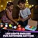 SCIONE 12Pcs LED Light Up Spinning Tops for Kids Glow in The Dark Party Supplies Easter Basket Stuffers Birthday Party Favor Bulk Toys Treasure Box Toys for Classroom Prize - Image 4