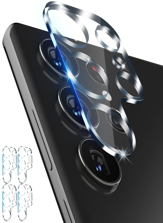 imluckies [4 Pack Design for Samsung Galaxy S24 Ultra Camera Lens Protector, HD Tempered Glass Anti-Scratch Back Camera Screen Protective Film for S24u 5G 2024, Clear - Image 1